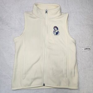 Disney Snow White Fleece Vest Cream Girls Large NEW Winter essential Ski Resort